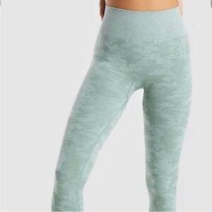 Gymshark Sage Green Seamless Leggings